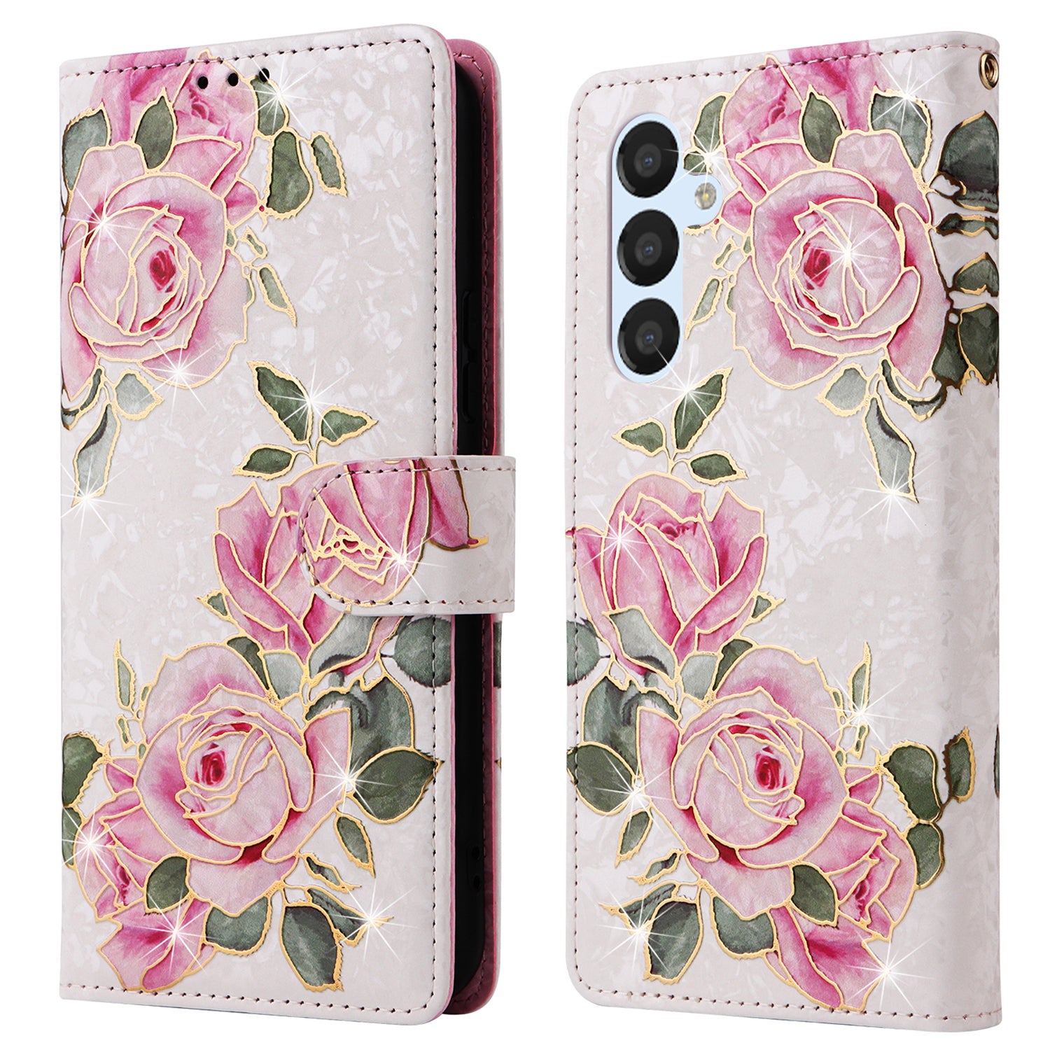 For Samsung Galaxy A54 5G Case RFID Blocking Magnetic Phone Cover with Lacquered Design For Samsung Galaxy A54 5G Case RFID Blocking Magnetic Phone Cover with Lacquered Design